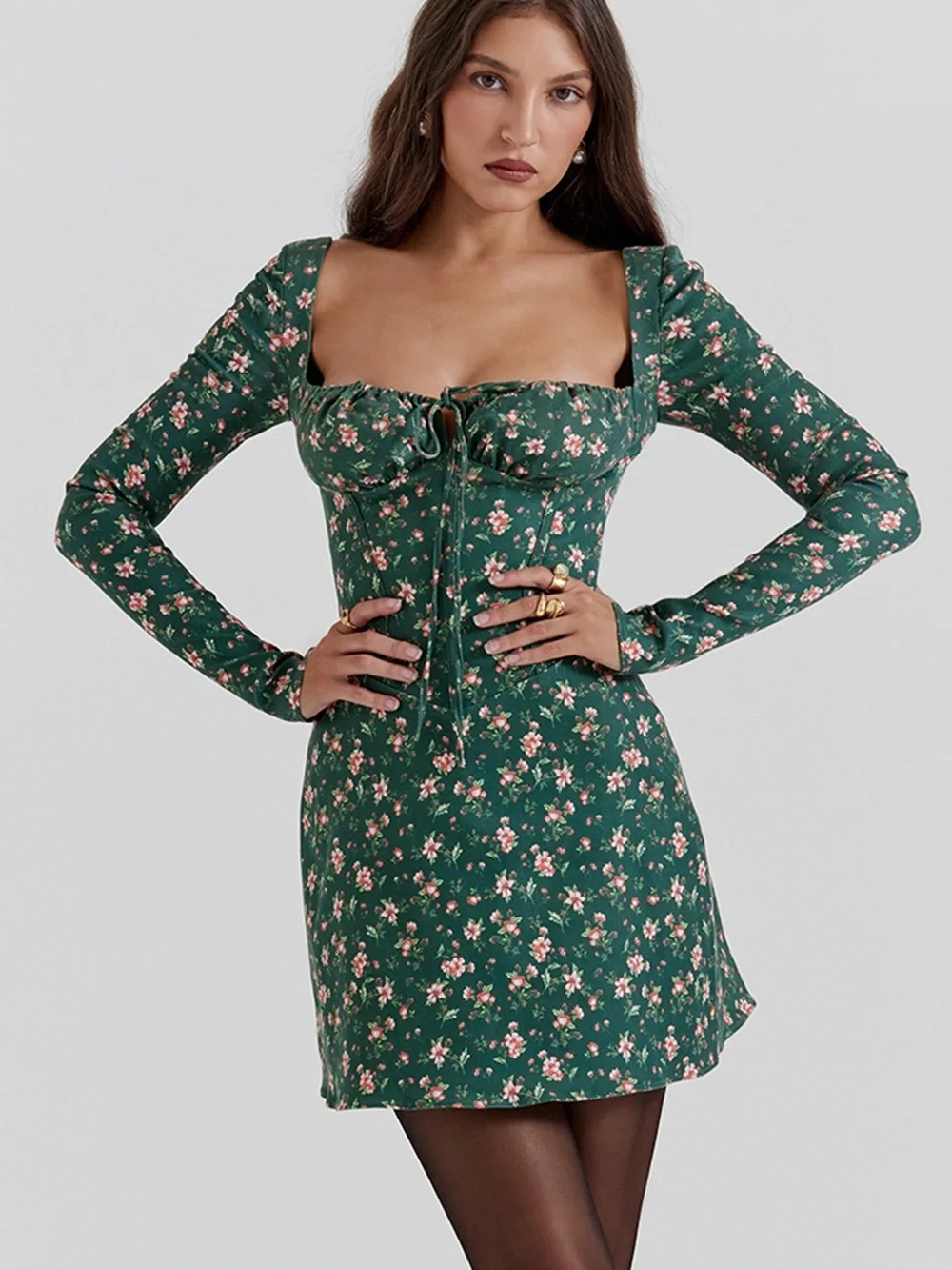 malika mini dress Taffeta Mini Dress Malika With Voluminous Skirt
